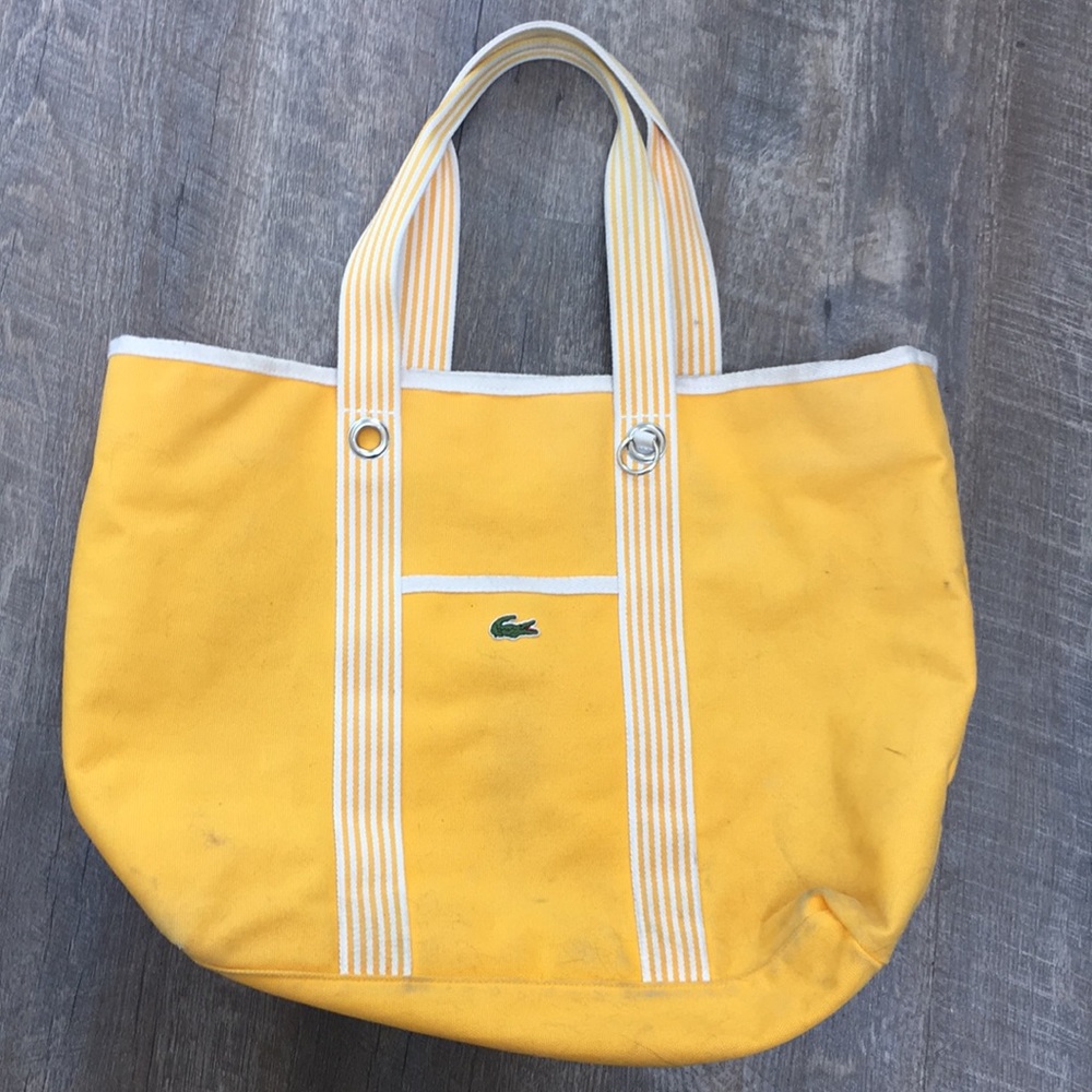 Large Lacoste tote bag with detachable clutch